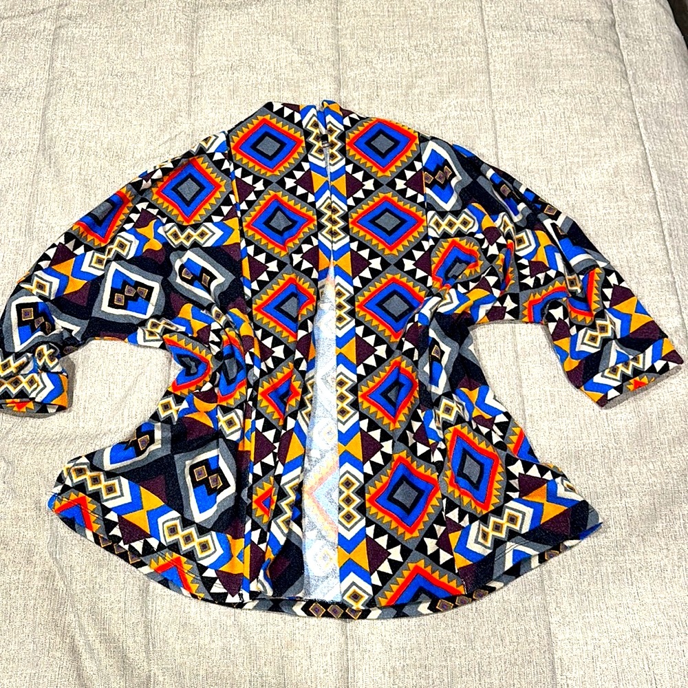 Peace, Love and Cream Aztec Cardigan